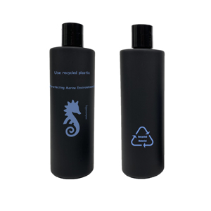 200ml 500ml plastic pcr frosted foam pump water lotion bottle,wholesale black pcr frosted spray Flat shoulder bottle