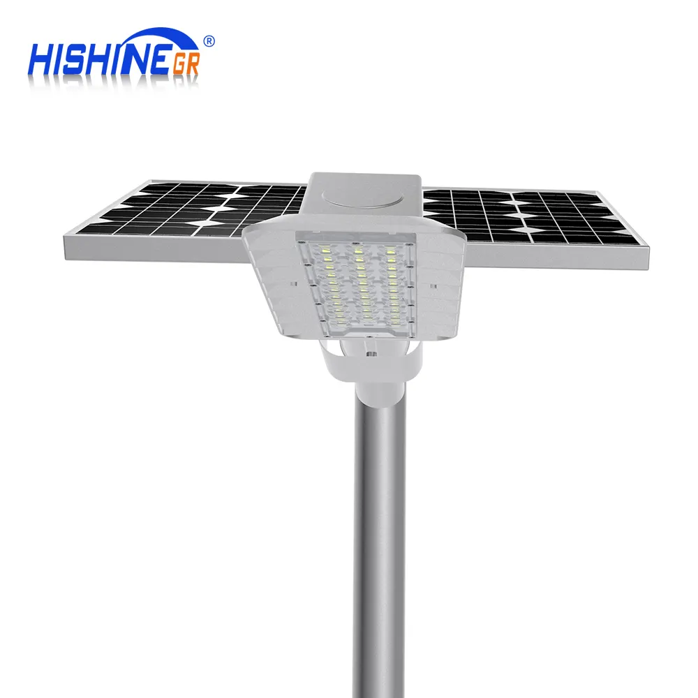 5 Jahre Garantie Ul Dlc Bewegungs sensor 50w 75w 100w 120w LED Solar Straßen laterne für Straßen, Gärten, Höfe