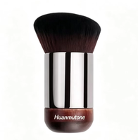 Petit pinceau à poudre avec manche, embout métallique, pinceau à blush, logo personnalisé, poils synthétiques doux, outil cosmétique pour le visage, pour la beauté