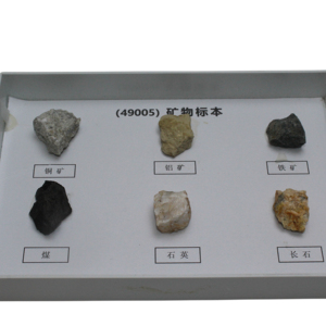 Xuequan Öğrencileri 3+ Çevre Dostu PVC Mineral Kaya Bilimi Deney Malzemeleri Seti Mineral Örneği Kutusu 18x13x2.5cm - Product Image 1