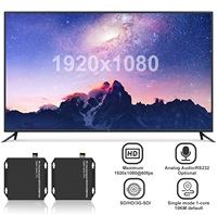 Unkomprimierte HD/SD/3G-SDI-Glasfaser-Extender-Unterstützung 1080 P60Hz 10KM 20KM SDI-zu-Glasfaser-Wandler