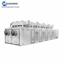 Groupe électrogène industriel au gaz naturel CCHP 1100 kW à vendre, groupe électrogène conteneurisé 1375 kVA avec ATS et moteur Weichai pour usine chimique