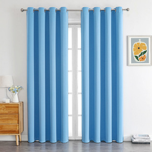 Fabricants de tissus pour rideaux, rideaux occultants, isolation <span class=keywords><strong>thermique</strong></span>, rideaux à œillets finis pour la maison, la chambre, l'hôtel - Product Image 1
