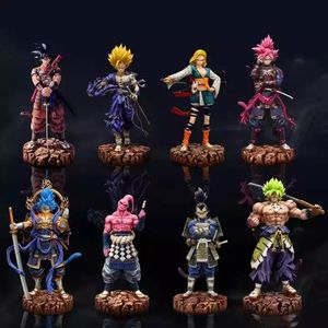 8 Japanese Dragonballs Anime Cospla Goku Broly Vegeta Freeze buu Gohan PVC Action Figure