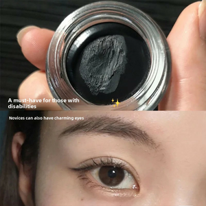 Eyeliner <span class=keywords><strong>en</strong></span> <span class=keywords><strong>gel</strong></span> de haute qualité, imperméable, anti-bavures, mat, tenue 24 heures, texture crémeuse, longue durée, OEM chimique et minéral - Product Image 3