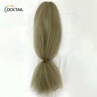 Extensions de cheveux tressés au crochet Afro Kinky Straight en fibre Kanekalon TR II, lots de mèches Kinky Straight Vixen au crochet
