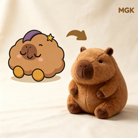 Peluche réversible Capybara, Pingouin, Ours, Lapin, Chat, Dinosaure – Jouet doux à double face pour la vente en gros et les cadeaux en vrac
