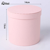 Qibai Aluminiumfolie Kleiner Zylinder Blumeneimer Makronen-Farbige Papierbox Kleine Valentinstag-Verpackungsbox Palmeneimer