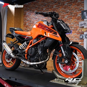 Système d'échappement sport slip-on pour moto <span class=keywords><strong>KTM</strong></span> Duke 390 RC390 2024-2026, <span class=keywords><strong>prix</strong></span> de gros usine Forsound - Product Image 4