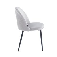 Chaise de salle à manger empilable en velours PU au design moderne et épuré, avec pieds en métal, garantie 5 ans, idéale pour la maison, le bureau, les centres commerciaux, les hôtels et les banquets