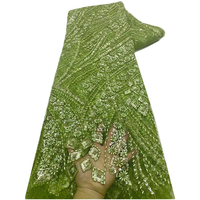 Tissu en dentelle perlée de haute qualité NI.AI, dentelle filet de luxe à sequins, dentelle nigériane en maille pour femmes, idéal pour les fêtes et les mariages