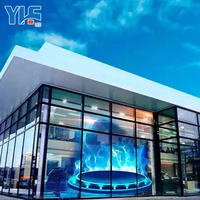 Écran Led Transparent Film Led Flexible Écran d'affichage en cristal sur les fenêtres du centre commercial Panneau publicitaire Led adhésif en verre