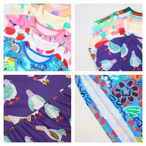 अनुकूलित मुद्रित पैटर्न लड़कियों के कपड़े गर्मियों में छोटे आस्तीन पोशाक बेबी लड़की - Product Image 4