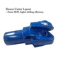 Foret PDC à 5 lames forgé personnalisable, corps en acier avec diamant polycristallin, coupeur compact, foret PDC