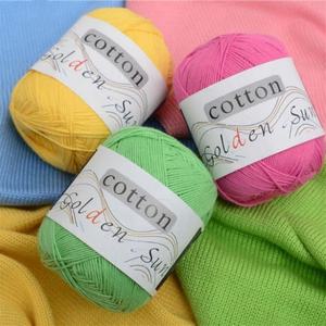 Fil à crocheter en <span class=keywords><strong>coton</strong></span> mélangé teint, 50g/pelote, prix abordable, vente en gros d'usine, pour tricot et couture de pulls pour bébés - Product Image 4