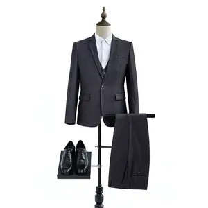 Hoge-Kwaliteit Mannen Pakken 3 Stuks Custom Groothandel Wedding Slim Fit Suits