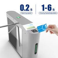 Tourniquet vertical haute sécurité - Reconnaissance faciale et lecteur de code QR Contrôle d'accès pour l'entrée du métro/bureau
