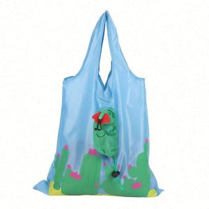 Custom 38Cm Cute Animal Shape Reusable Folding Shopping Bag Portable Recycle Foldable Grocery Fabric Tote Bag Superet - Product Image 5
