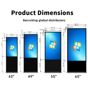 Tường Para ticker tự động gấp LED màn hình quảng cáo Trailer <span class=keywords><strong>LCD</strong></span> gạch 10ft 100 sàn đứng <span class=keywords><strong>LCD</strong></span> màn hình cảm ứng quảng cáo hiển thị - Product Image 6