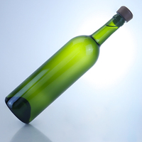 Bouteilles en verre rondes de 700 ml et 750 ml avec bouchon en liège pour vin et eau pétillante – Vente en gros