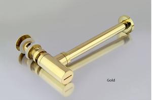 Drain d'évier Pop up en or brossé de haute qualité avec <span class=keywords><strong>bouchon</strong></span> de vidange d'évier de navire de <span class=keywords><strong>robinet</strong></span> de salle de bain à débordement - Product Image 3