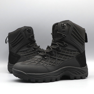 Men's Desert Camo High-Top Tactical <b>Boots</b>, Non-Slip Wear-Resistant Lace-Up Outdoor Hiking Trekking Shoes - Product Image 4