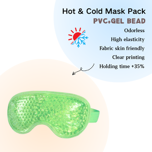 Masque pour les yeux en gel réutilisable avec fonction de chaleur et de refroidissement pour soulager la douleur et la fatigue oculaire - Product Image 1