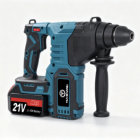 Marteau perforateur rotatif électrique sans fil DC1-4 1600W avec batterie lithium-ion, moteur sans balais, mandrin, bricolage, diamètre de perçage maximal de 26 mm