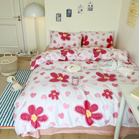 Ensemble de literie pleine grandeur, drap de couette et taie d'oreiller, ensembles de couette King en coton