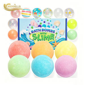 Bombe de bain personnalisée sans étiquette, naturelle, surprise magique, arc-en-ciel, bulles, jouet pour enfants à l'intérieur, cadeau - Product Image 5
