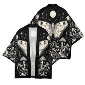 Veste japonaise pratique Haori Anime Papillon, manteau ouvert, voyage, cosplay, événements, hommes femmes, kimono <span class=keywords><strong>japonais</strong></span> traditionnel - Product Image 6