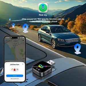 Adaptateur CarPlay sans fil portable avec GPS intégré, connexion USB, affichage Bluetooth pour iOS 10+ / Android 11+ - Product Image 3