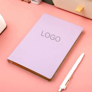 Customizable A5 Softcover Leather <b>Notebook</b> with 100 Sheets Printed Office Reusable Planner School <b>Diary</b> - Product Image 4