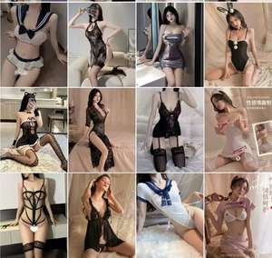 Sexy Lingerie senza spalline <span class=keywords><strong>pizzo</strong></span> seducente pigiama estivo Sexy in acciaio per raccogliere uniforme vestito seducente stile europeo - Product Image 3