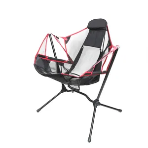 Camping Inclinable À Bascule Chaise Ultra-Léger En Alliage D&#39;aluminium Chaise Pivotante pour Plage