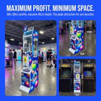 Machine à griffes professionnelle électronique à monnayeur, style mini et compact, jeu d'arcade à prix, pour attraper des peluches pour enfants, thème Space Warriors