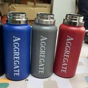 Botella de Agua Aislada de Acero Inoxidable de Doble Pared de 24 oz, 32 oz, 40 oz con Tapas, Termo Capri - Product Image 3