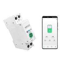 Disjoncteur intelligent Tuya Zigbee 63A 1P+N, interrupteur intelligent MCB, compteur d'énergie, surveillance de la consommation kWh, minuterie, relais, contrôle par application pour pompe à eau