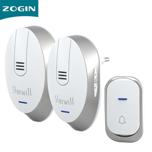 Appartement de Village de bureau moderne et durable Volume réglable à 4 niveaux AC 110-220V US EU UK AU Plug <span class=keywords><strong>Sonnette</strong></span> intelligente <span class=keywords><strong>sans</strong></span> <span class=keywords><strong>fil</strong></span> - Product Image 1