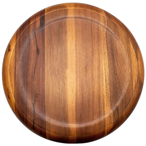 YOULIKE un ensemble de 3 apéritifs en bois d'acacia plat de service rond divisé Snack plateau de service pour la cuisine - Product Image 5