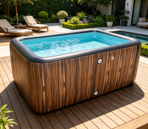 Piscine gonflable carrée améliorée 300 x 200 x 120 cm avec filtre et pompe, grande piscine gonflable d'extérieur pour jardin - Product Image 3