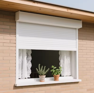 <span class=keywords><strong>Volet</strong></span> <span class=keywords><strong>roulant</strong></span> de sécurité extérieur automatique en alliage d'aluminium, motif végétal moderne, <span class=keywords><strong>électrique</strong></span> et électronique, <span class=keywords><strong>avec</strong></span> protection UV pour la maison - Product Image 5