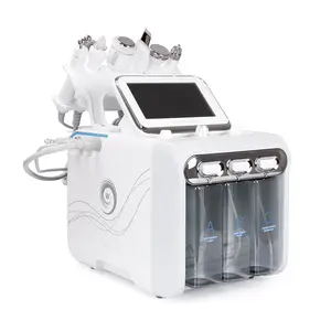 Hydrogen Oxygen 6in1 Small Bubble H2O2 Facial Hydra Beauty Machine Skin Cleansing Dermabrasion Device