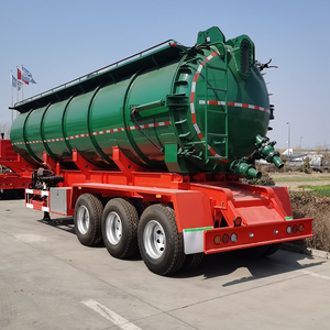 Semirremolque de tanque a granel seco de acero al carbono, neumático 12r22.5 para remolques de camiones cisterna Bulker de cemento - Product Image 4