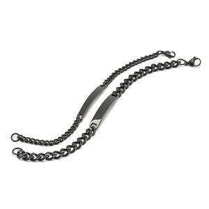 <span class=keywords><strong>Bracelet</strong></span> plaqué or 18K pour <span class=keywords><strong>homme</strong></span> et femme, bijoux <span class=keywords><strong>avec</strong></span> plaque gravée sur mesure, cadeau d'anniversaire, tendance 2019 - Product Image 2