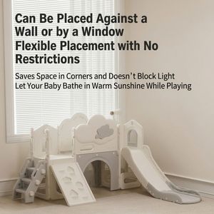 Folding Plastic Kids Slide Swing Set Climbing Frame Indoor Playroom Equipment Toddler Sliding <strong>Bridge</strong> Toy For Home Park Children - Product Image 5