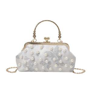 Tas Tangan Wanita Bordir Mutiara <span class=keywords><strong>Prom</strong></span> 2025, Tas Malam Mewah untuk Pernikahan, Gaya Cina, Tas Clutch Berkilau - Product Image 2