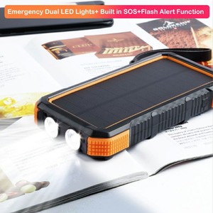 Năng lượng mặt trời sạc điện ngân hàng nhanh chóng sạc 20000mAh điện thoại di động sạc không dây với <span class=keywords><strong>USB</strong></span> C trong/đầu ra sạc nhanh cho điện thoại di động - Product Image 4