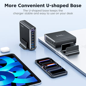 Estación de Carga de Alta Potencia Toocki, Salida Total de 240W, 4 USB-C + 2 USB-A, Protección Inteligente de Energía para el <span class=keywords><strong>Hogar</strong></span> y la Oficina - Product Image 6