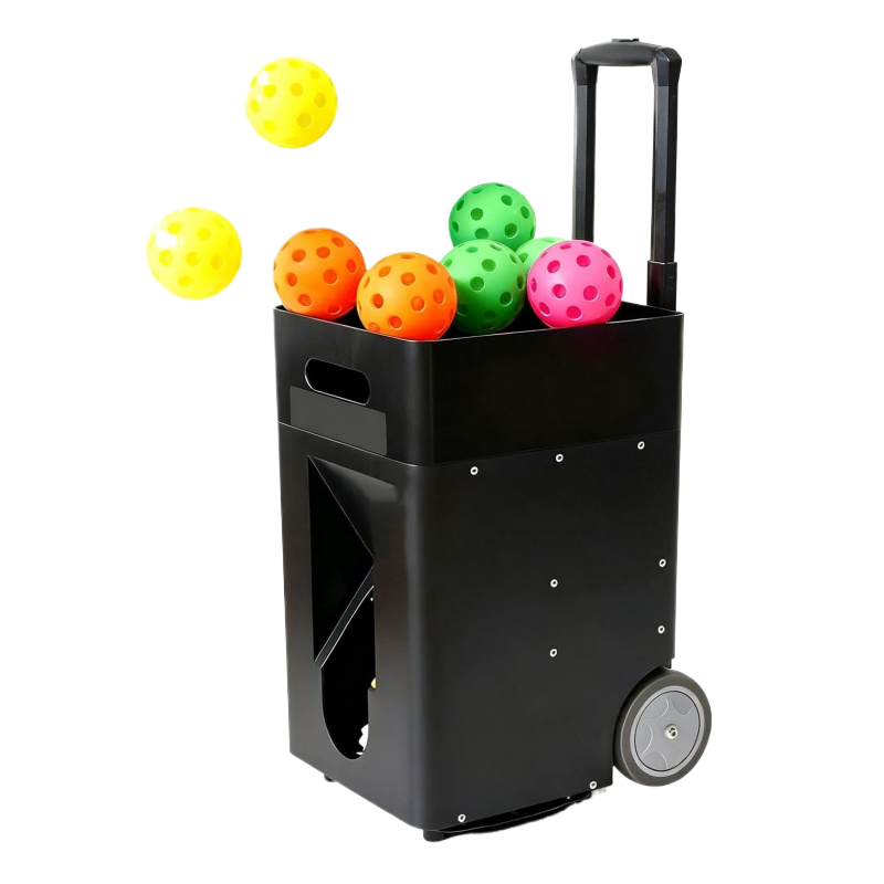 Adjustable Spin Speed Portable Ball Thrower Training Smart Pickleball Machine APP Remote Control ABS Material 150 Balls Capacity